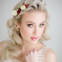 Vintage Bridal Hair with Floral Accessories
